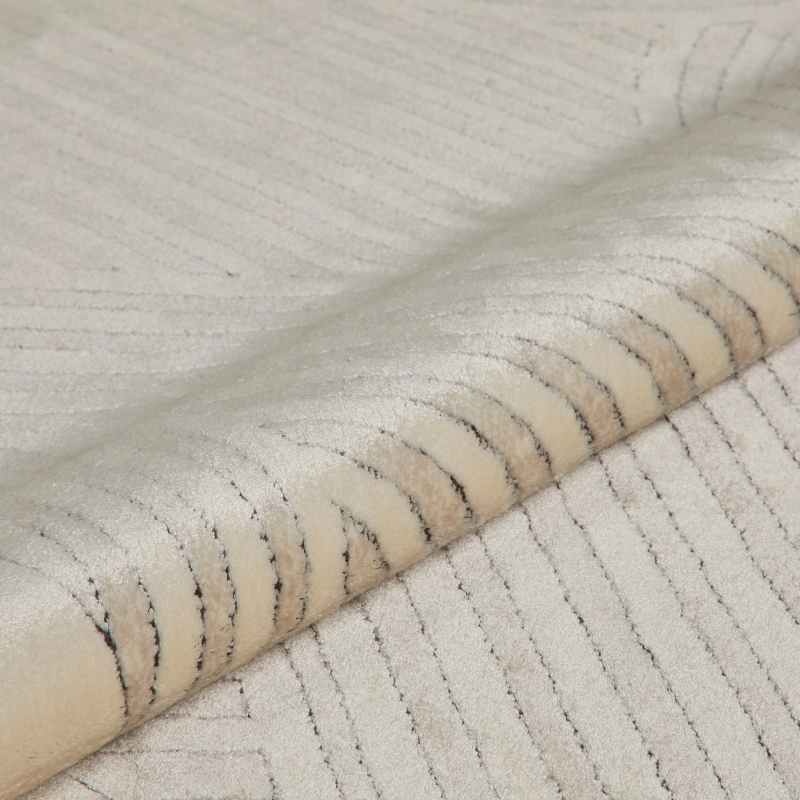 Lugano LUG05 Modern Rugs by Concept Looms in Light Grey Ivory