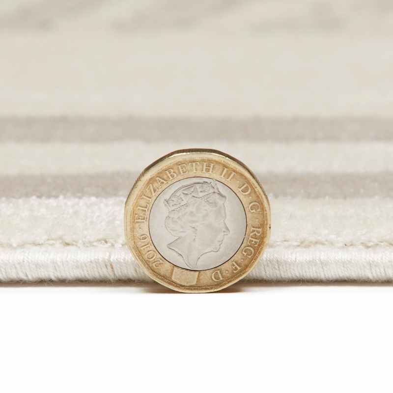 Lugano LUG05 Modern Rugs by Concept Looms in Light Grey Ivory