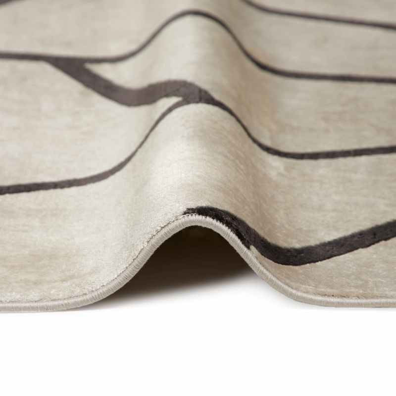 Lugano LUG06 Geometric Rugs by Concept Looms in Light Grey Anthracite