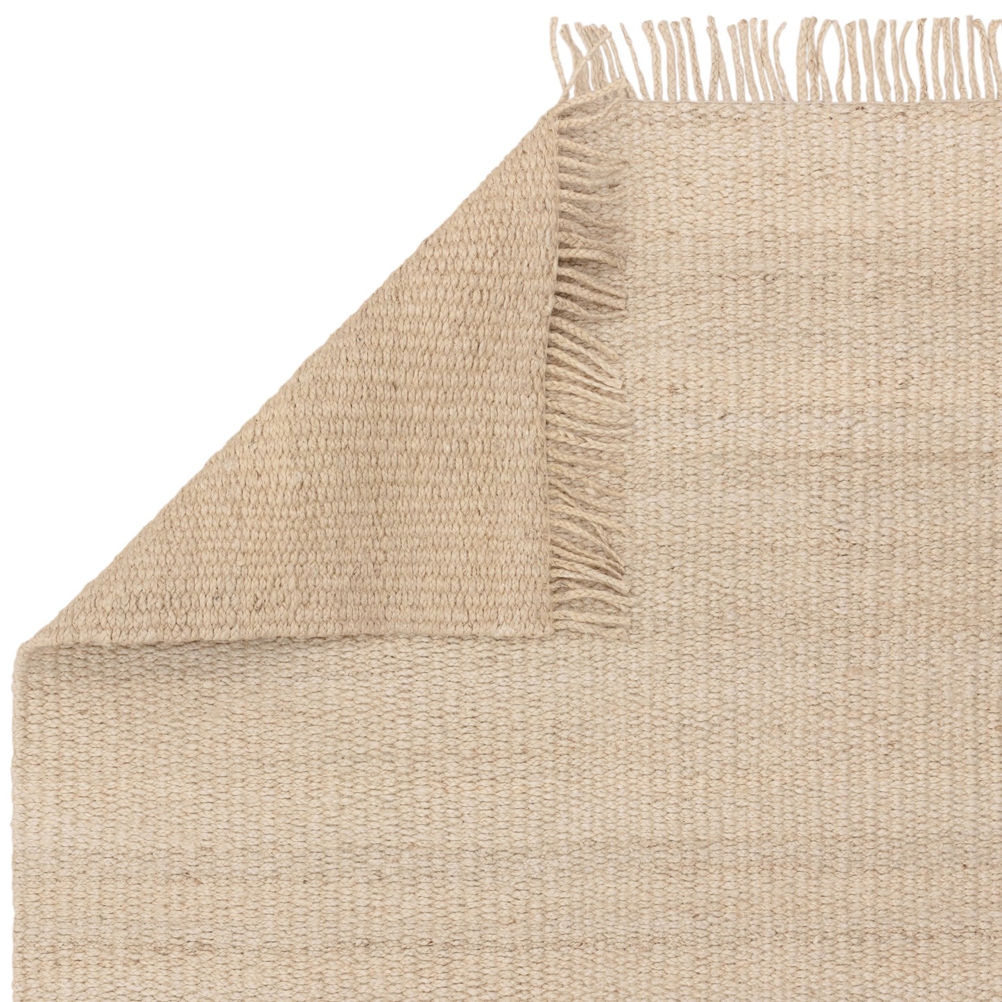 Grove Plain Flatweave Hand Woven Jute Rugs in Sand Beige
