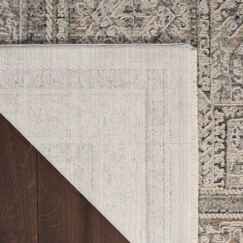 Lynx LNX01 Traditional Runner Rugs by Nourison in Ivory Grey Blue