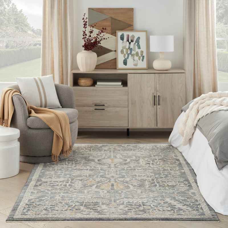 Lynx LNX02 Traditional Rugs by Nourison in Navy Multi