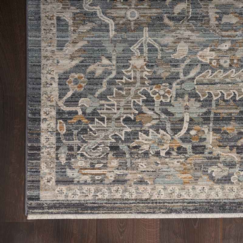Lynx LNX02 Traditional Runner Rugs by Nourison in Navy Multi