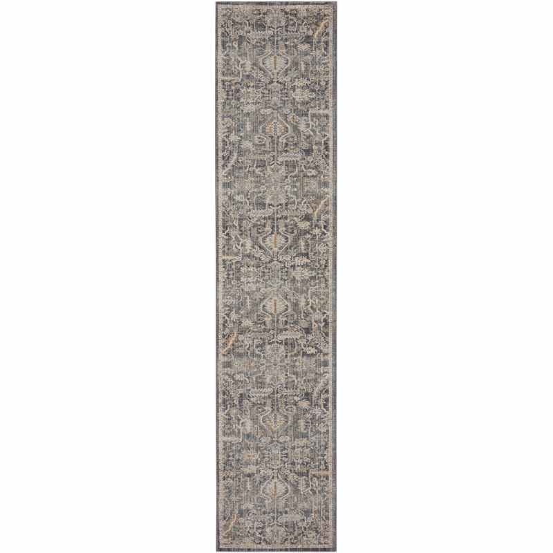 Lynx LNX02 Traditional Runner Rugs by Nourison in Navy Multi