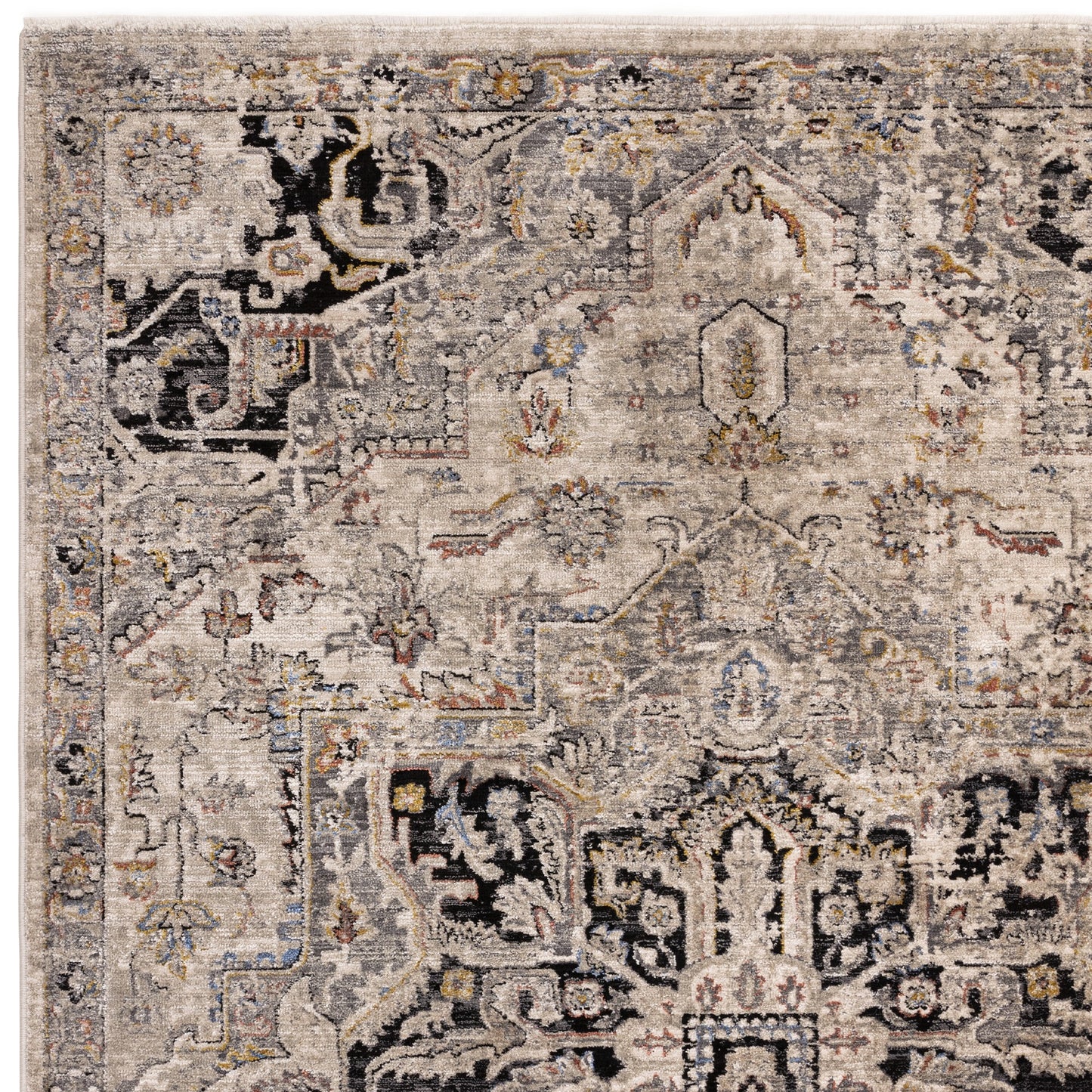 Sovereign Antique Persian Traditional Rugs in Grey Silver