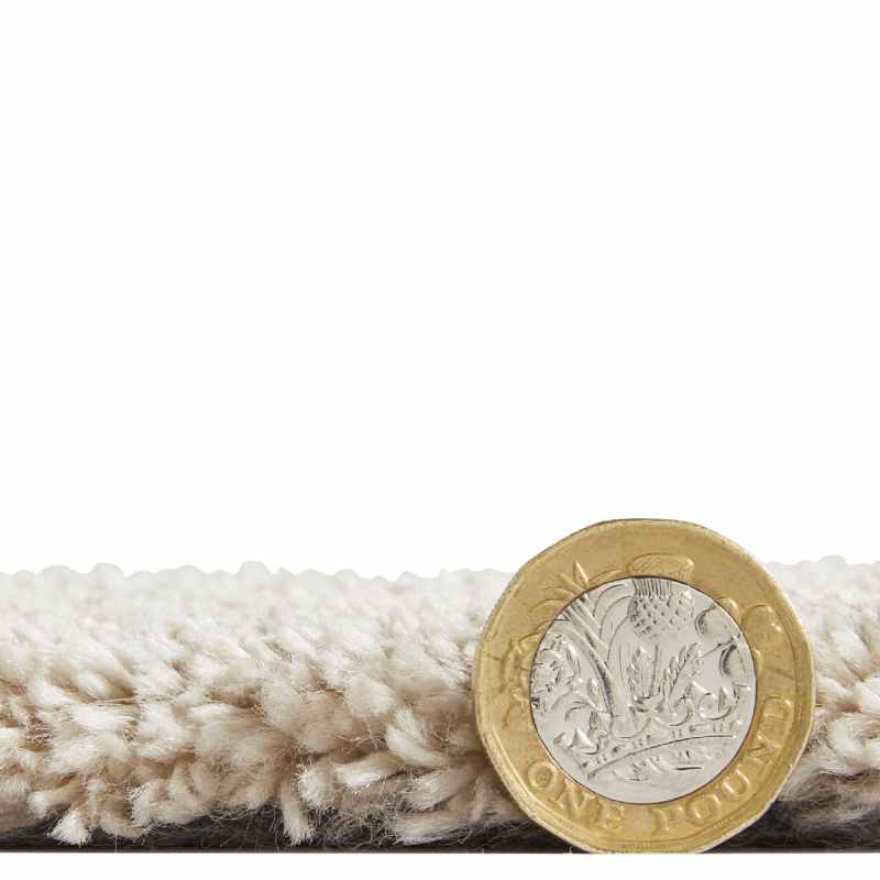 Cove Plain Plush Soft Shaggy Washable Rug in Beige