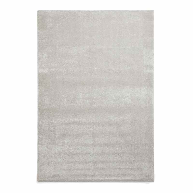Cove Plain Plush Soft Shaggy Washable Rug in Silver Grey