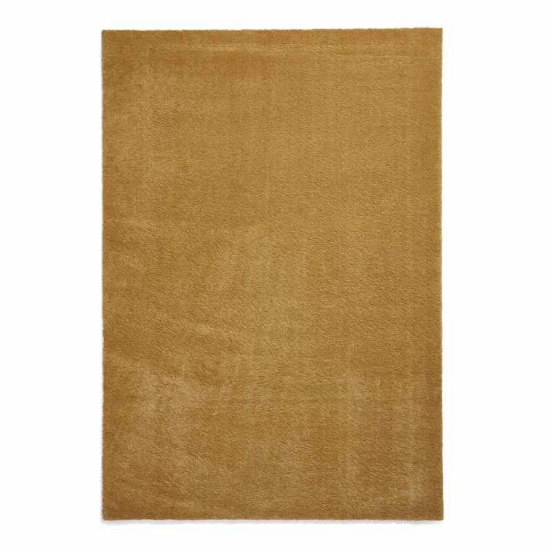 Cove Plain Plush Soft Shaggy Washable Rug in Yellow