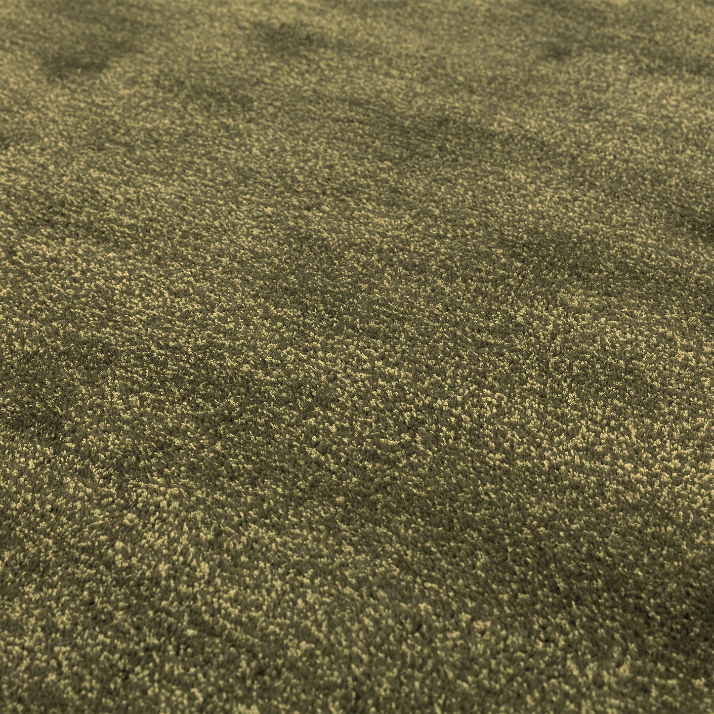 Rise Modern Plain Hand Carved Wool Rugs in Olive Green