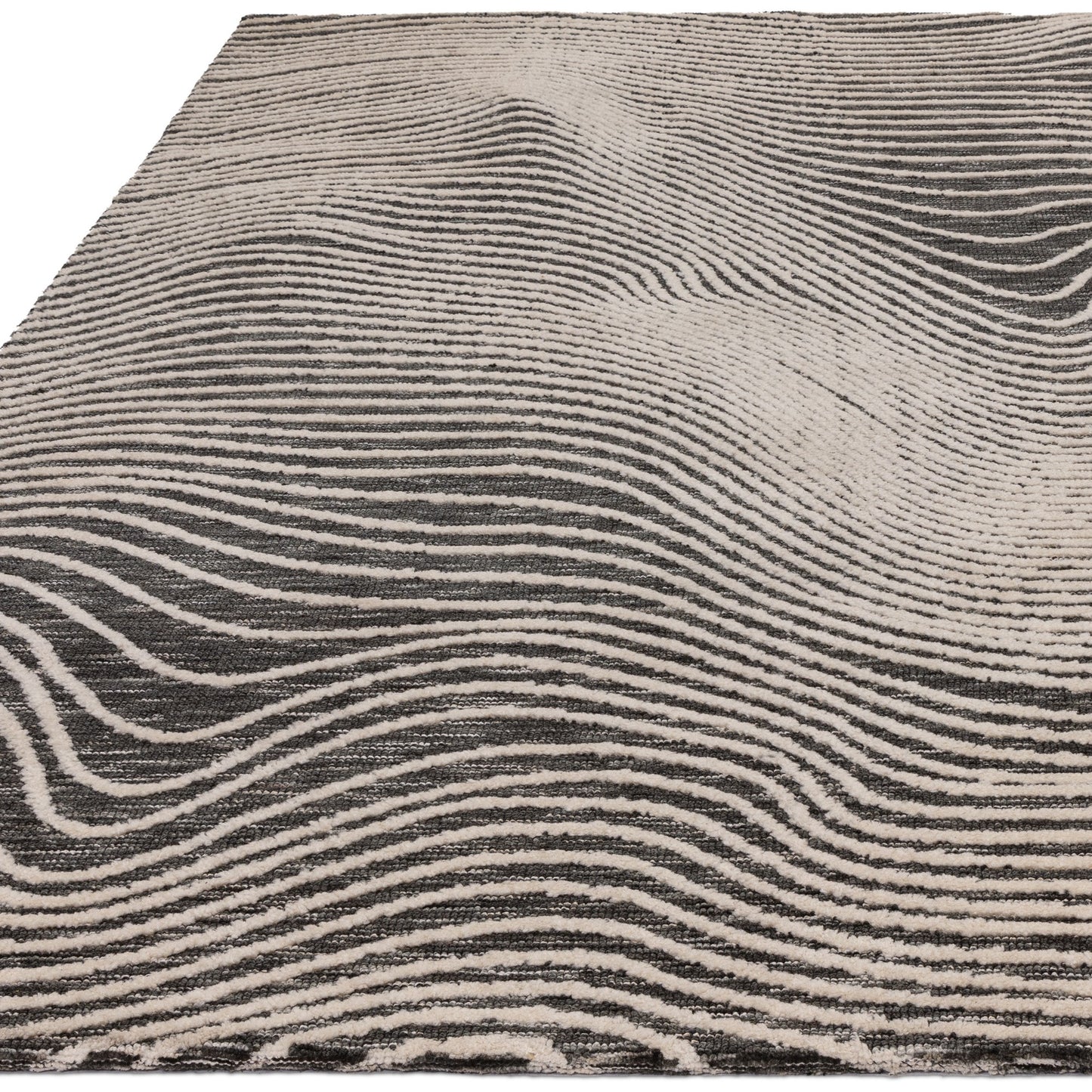 Mason Magnitude Modern Abstract Rugs in Black