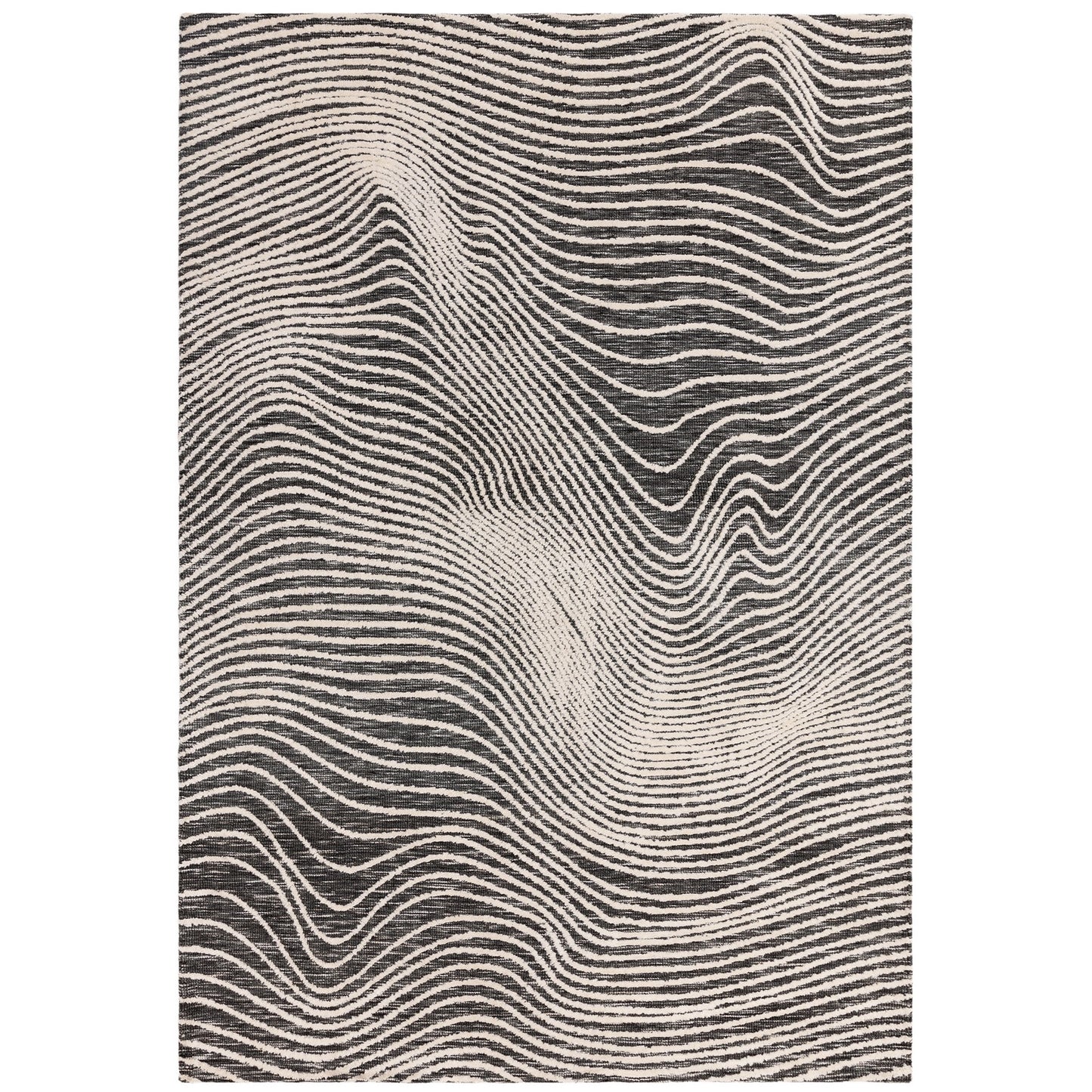 Mason Magnitude Modern Abstract Rugs in Black