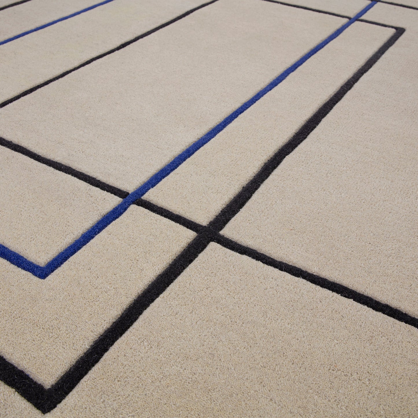Reef Outline RF19 Modern Geometric Rug in Blue