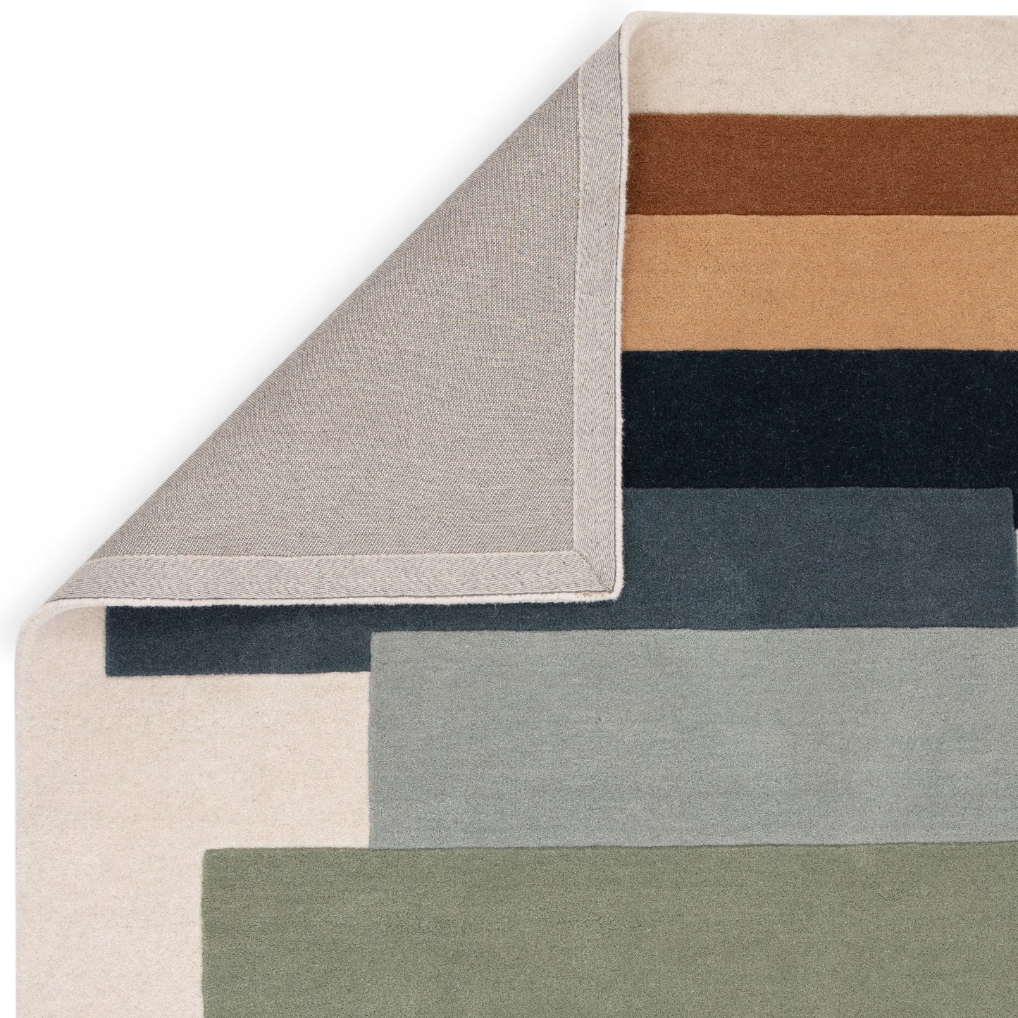 Reef Stacks RF32 Modern Geometric Rug in Green