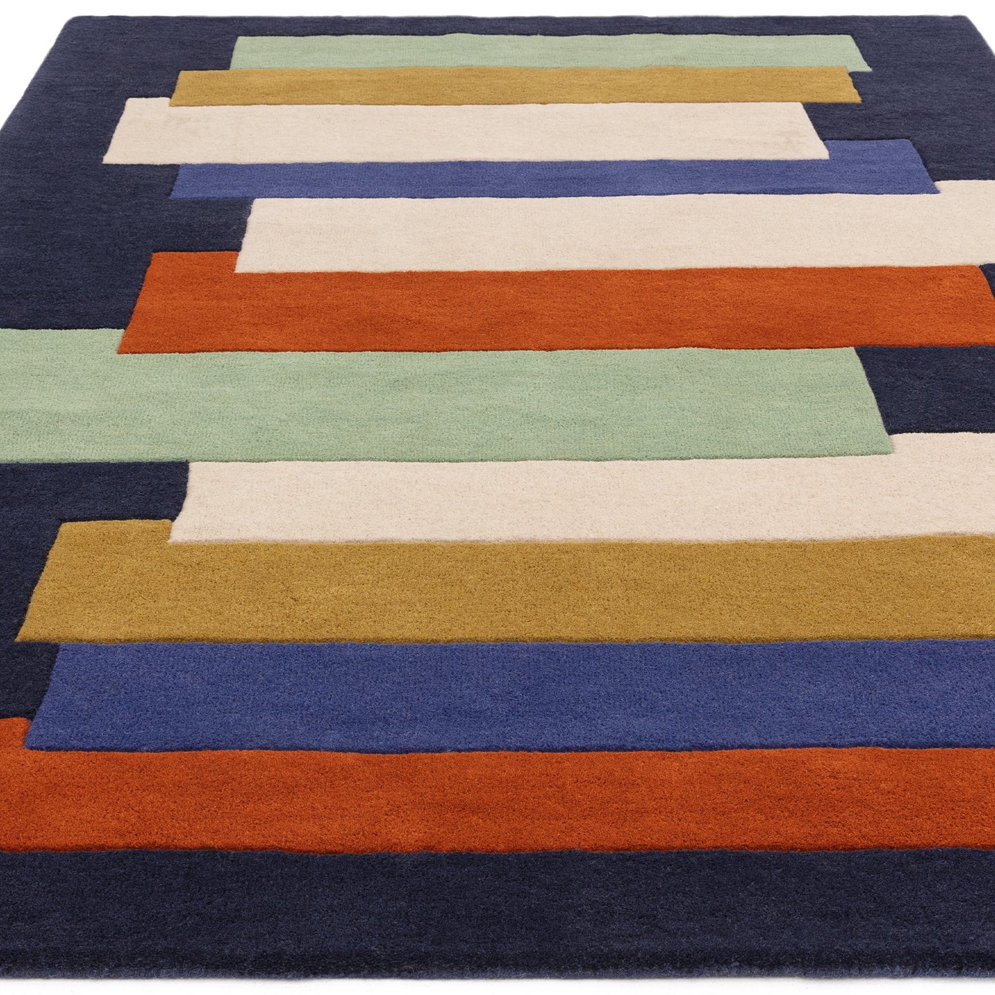 Reef Stacks RF33 Modern Geometric Rug in Multi