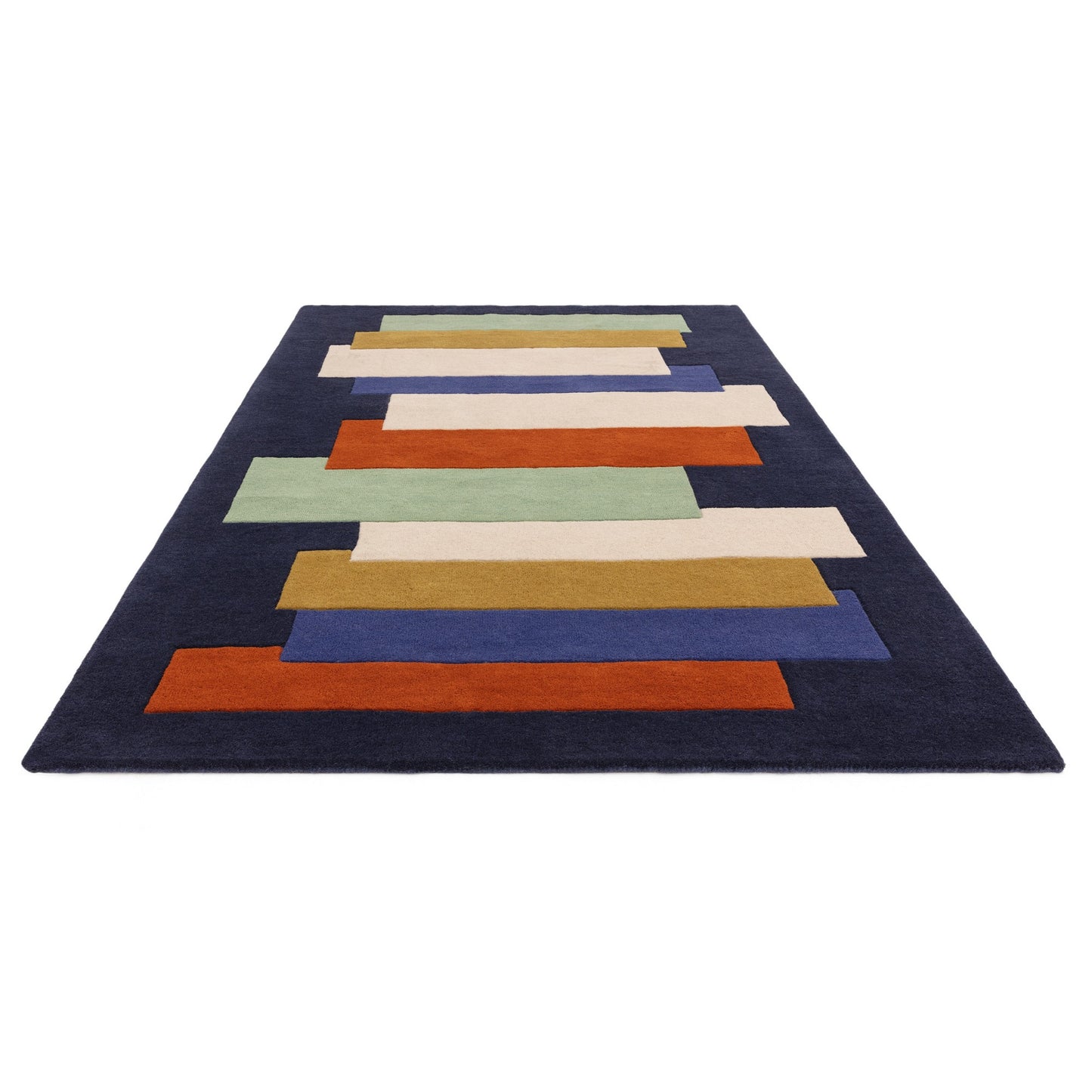 Reef Stacks RF33 Modern Geometric Rug in Multi