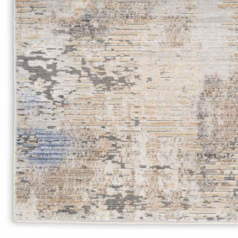 Abstract Hues ABH01 Runner Rugs by Nourison in Beige Grey