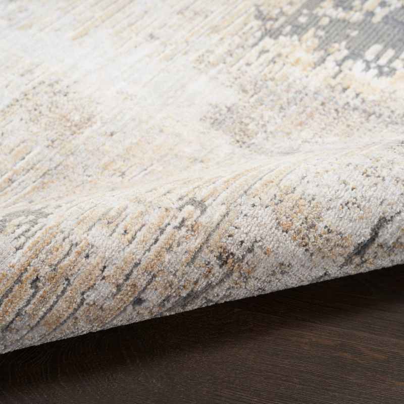 Abstract Hues ABH01 Runner Rugs by Nourison in Beige Grey