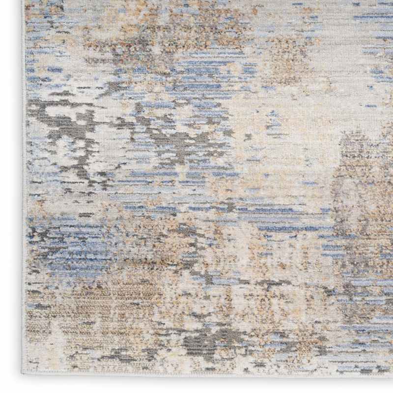 Abstract Hues ABH01 Runner Rugs by Nourison in Grey Blue