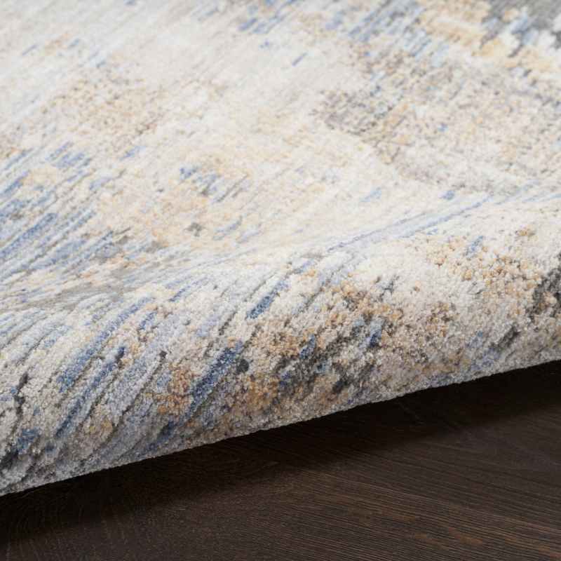 Abstract Hues ABH01 Runner Rugs by Nourison in Grey Blue