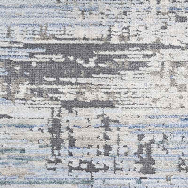 Abstract Hues ABH02 Runner Rugs by Nourison in Blue Grey