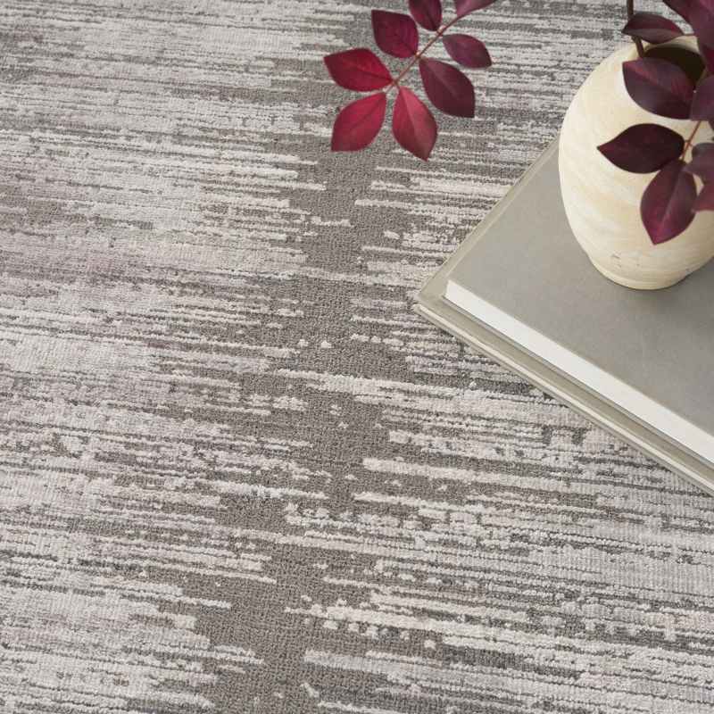Abstract Hues ABH03 Rugs by Nourison in Grey White