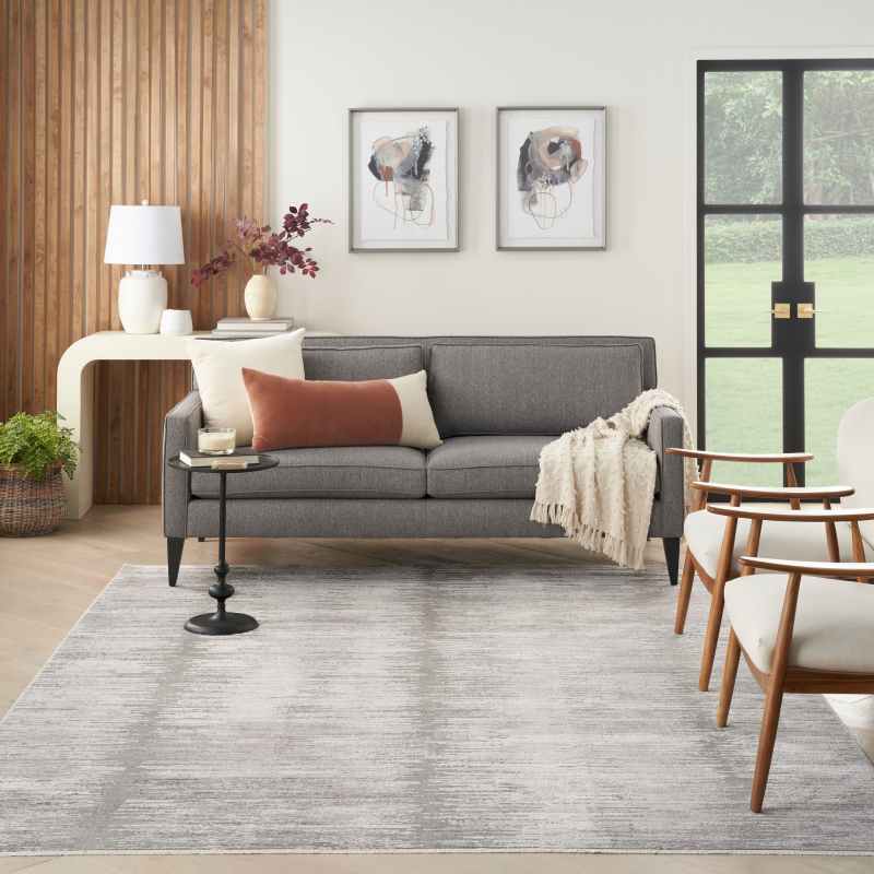 Abstract Hues ABH03 Rugs by Nourison in Grey White