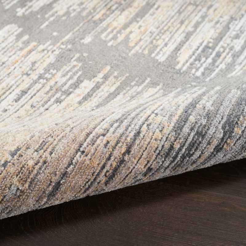 Abstract Hues ABH03 Runner Rugs by Nourison in Grey Gold
