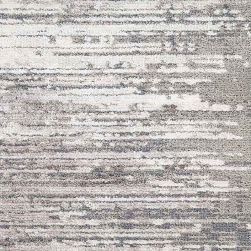 Abstract Hues ABH03 Runner Rugs by Nourison in Grey White