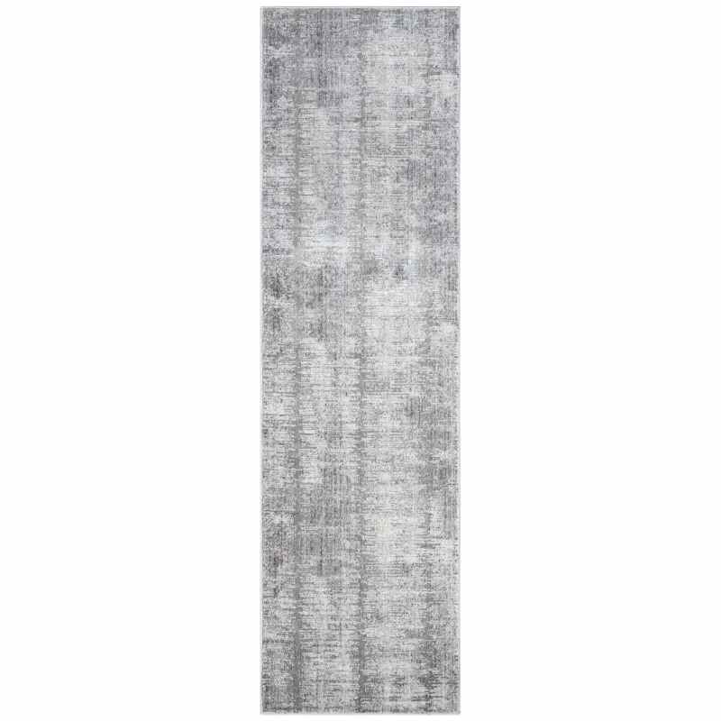 Abstract Hues ABH03 Runner Rugs by Nourison in Grey White
