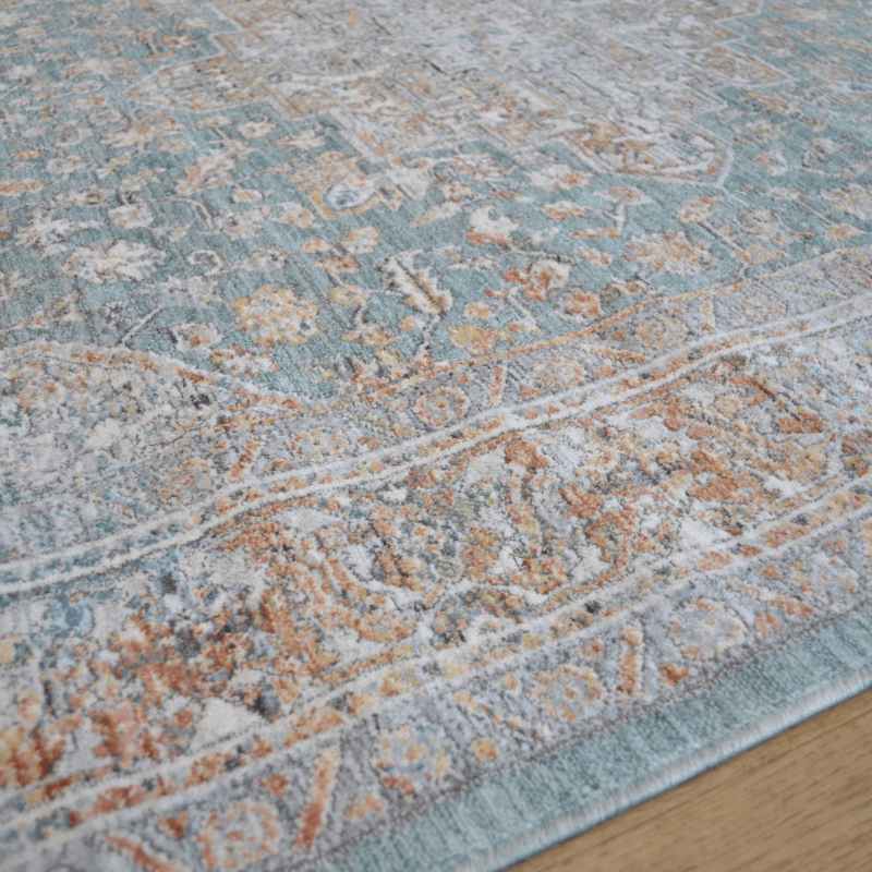 Elegant Heirlooms ELH01 Traditional Runner Rugs by Nourison in Ivory Green
