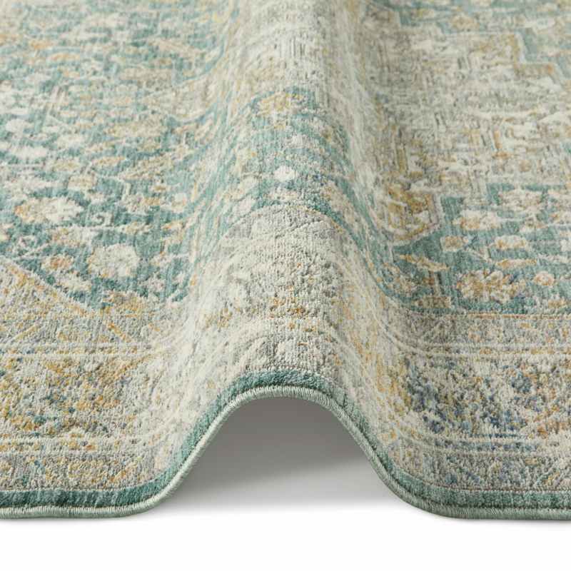 Elegant Heirlooms ELH01 Traditional Runner Rugs by Nourison in Ivory Green