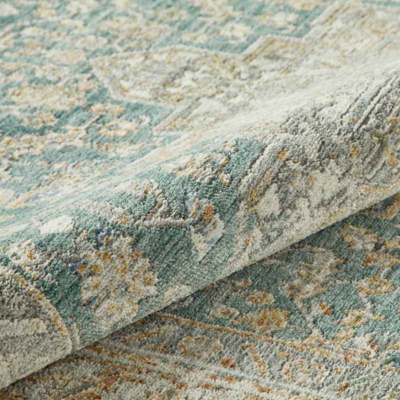 Elegant Heirlooms ELH01 Traditional Runner Rugs by Nourison in Ivory Green