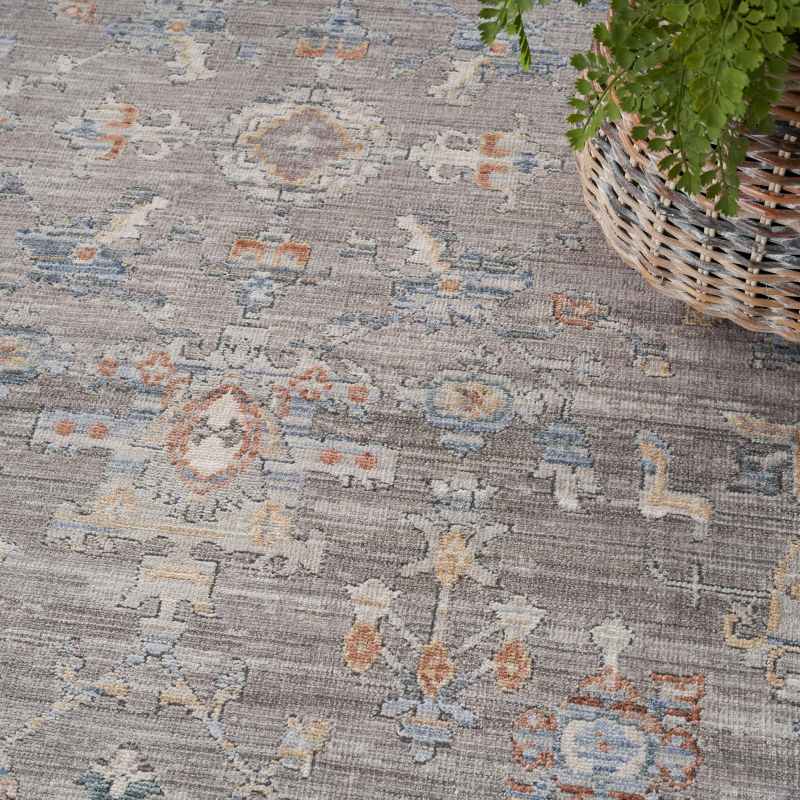 Elegant Heirlooms ELH02 Traditional Persian Rugs by Nourison in Grey