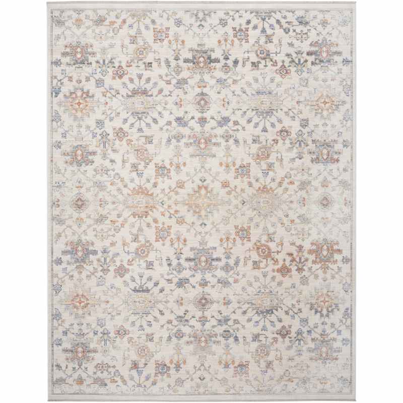 Elegant Heirlooms ELH02 Traditional Persian Rugs by Nourison in Ivory Grey