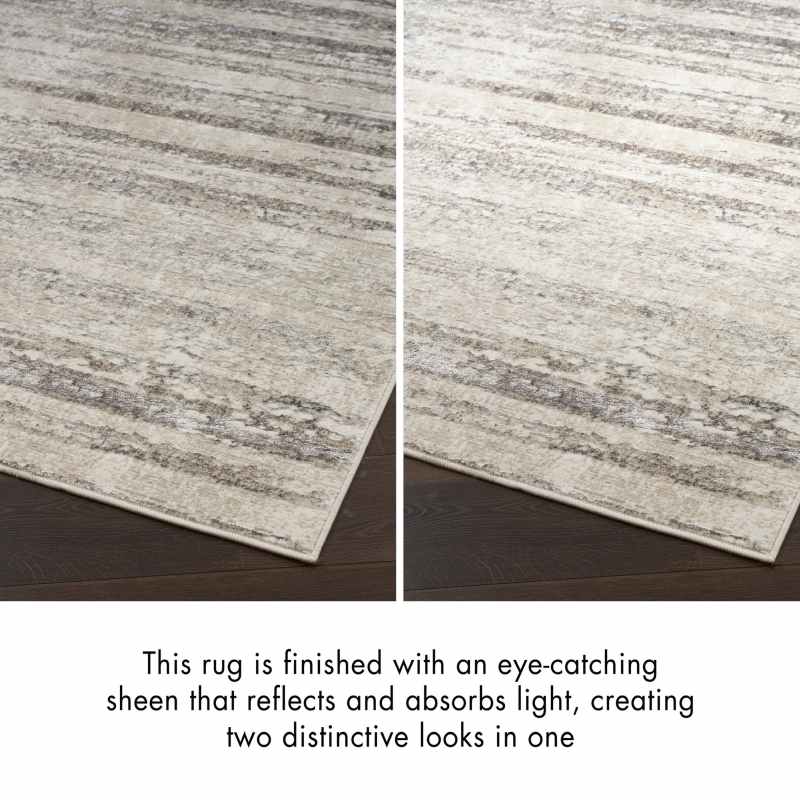 Glitz GLZ10 Abstract Rugs by Nourison in Cream Grey