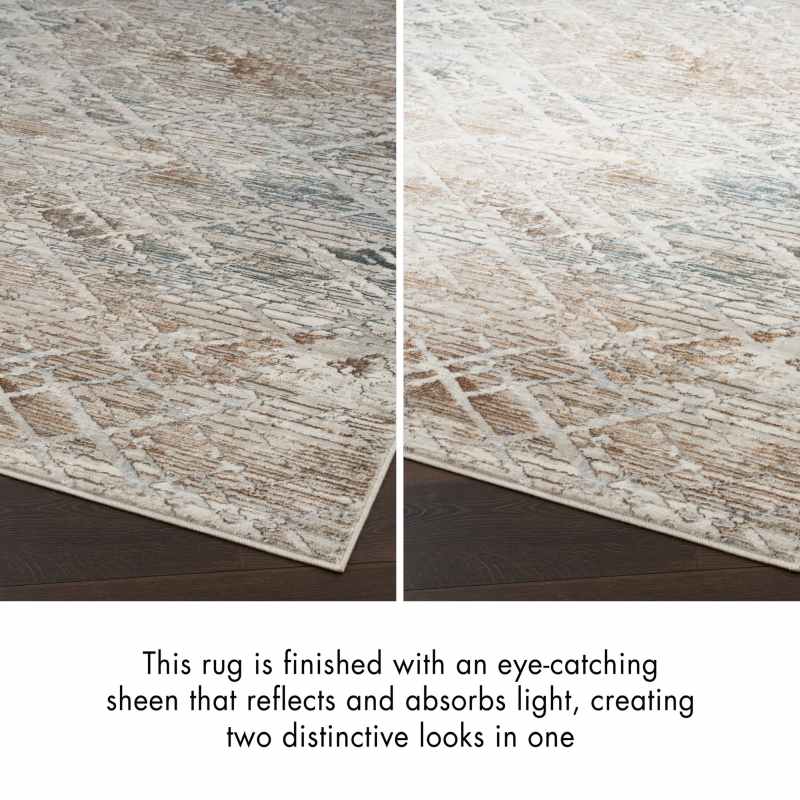 Glitz GLZ11 Abstract Rugs by Nourison in Grey Multi