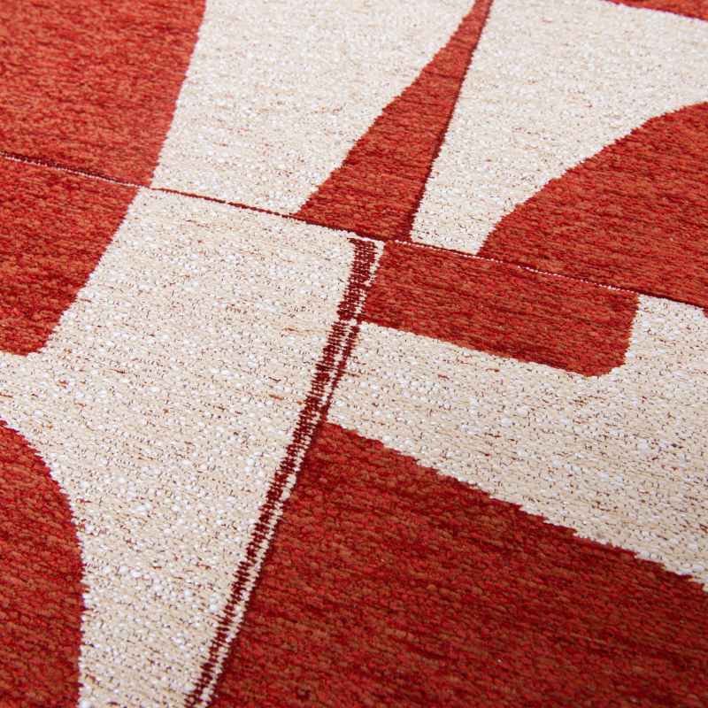 Louis De Poortere Designer Papercut Rugs in 9364 Rust Orange