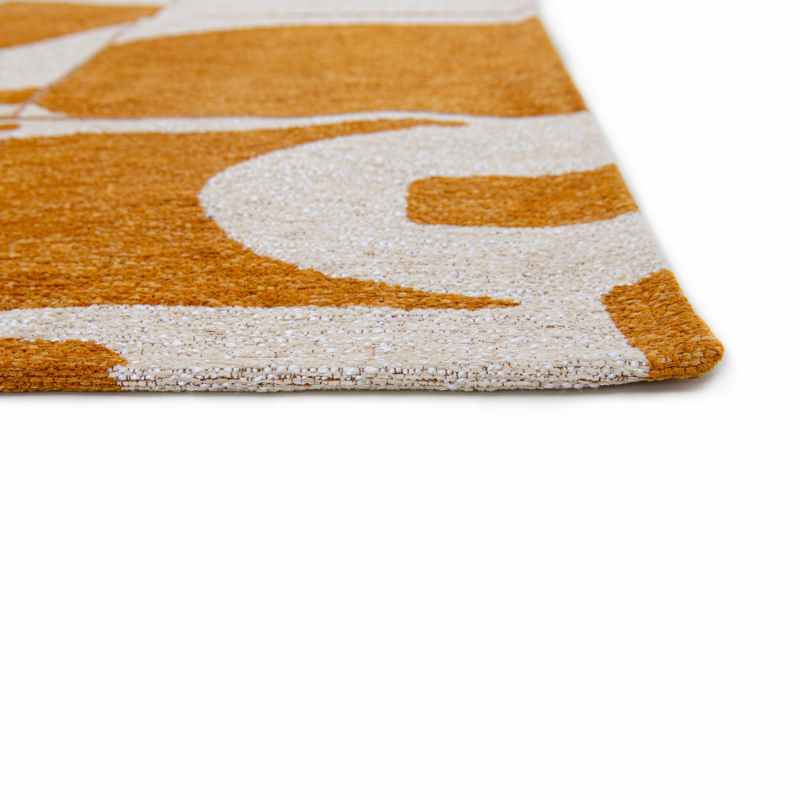 Louis De Poortere Designer Papercut Rugs in 9367 Curry Yellow