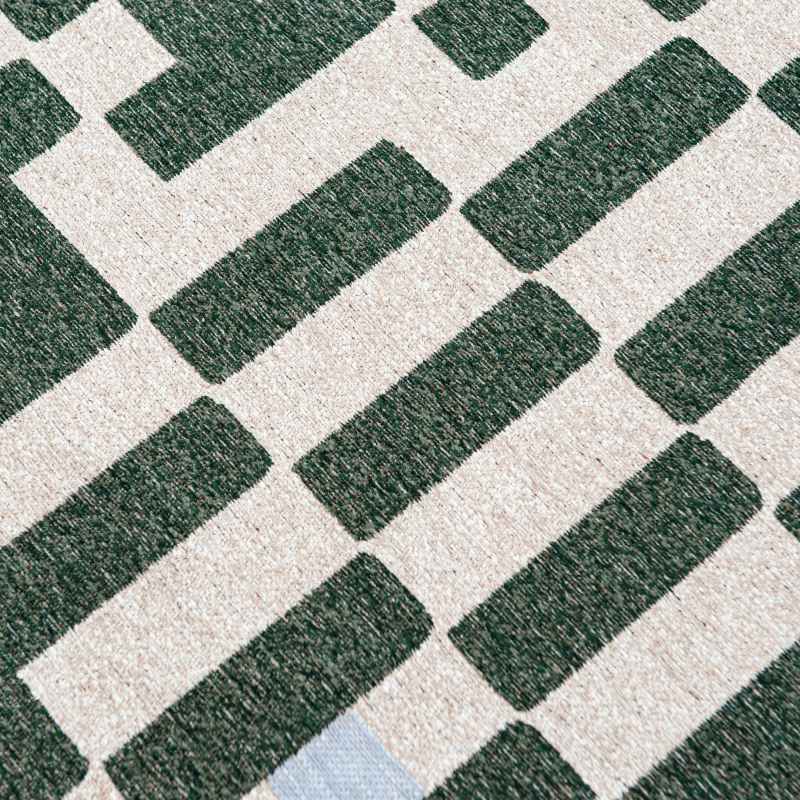 Louis De Poortere Designer Chess Rugs in 9339 Deep Green