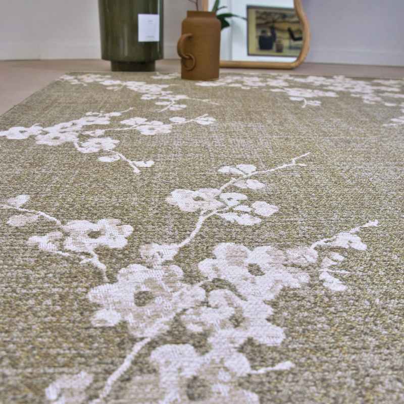 Louis De Poortere Designer Sakura Rugs in 9372 Wet Garden