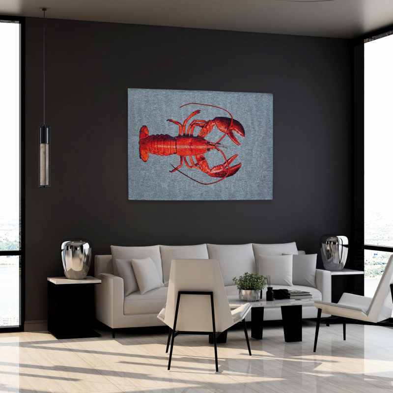 Louis De Poortere Designer Lobster Rugs in 9389 Steam Red