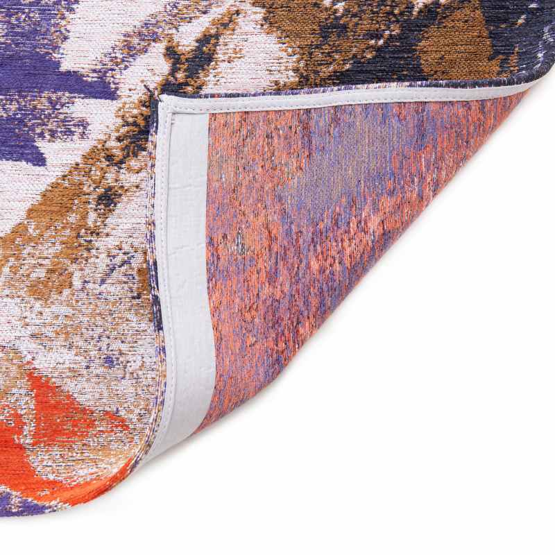 Louis De Poortere Designer Fresque Rugs in 9342 Purple Game