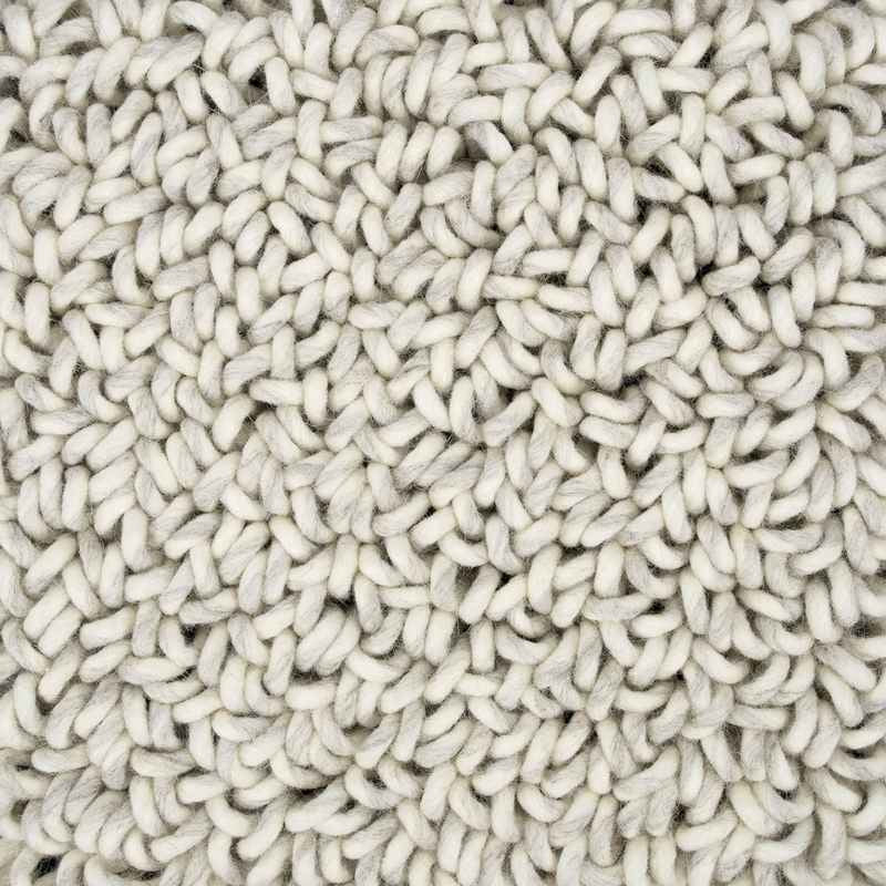 Origin Loop Shaggy Rugs 066204 by Brink and Campman in Heather Grey