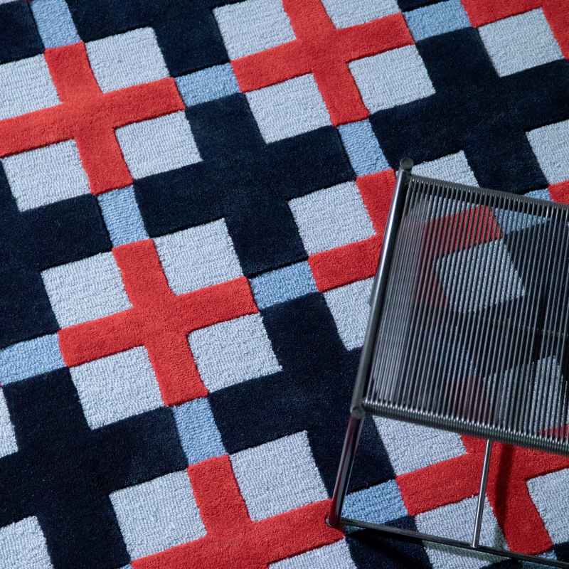 Decor Milano Rugs 097808 by Brink and Campman in Royal Blue