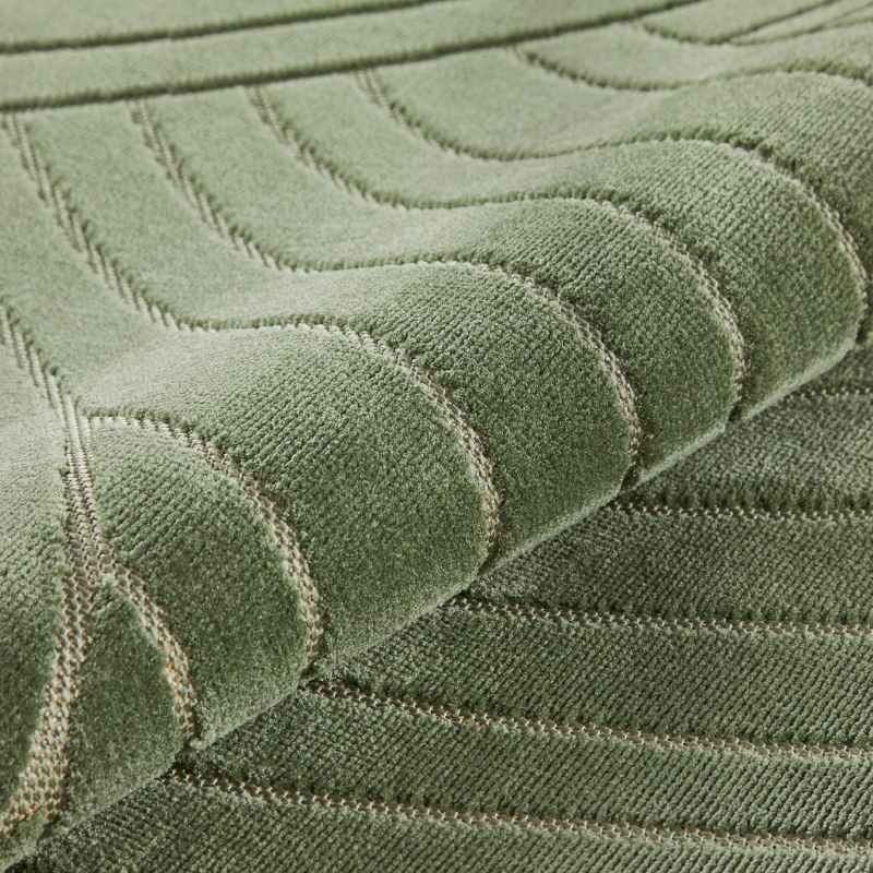 Maze MAZ105 Carved Rug by Concept Looms in Green
