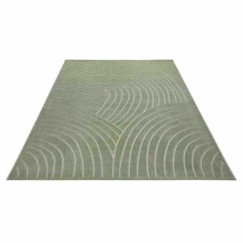 Maze MAZ105 Carved Rug by Concept Looms in Green