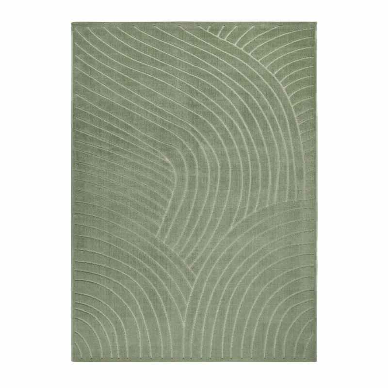 Maze MAZ105 Carved Rug by Concept Looms in Green