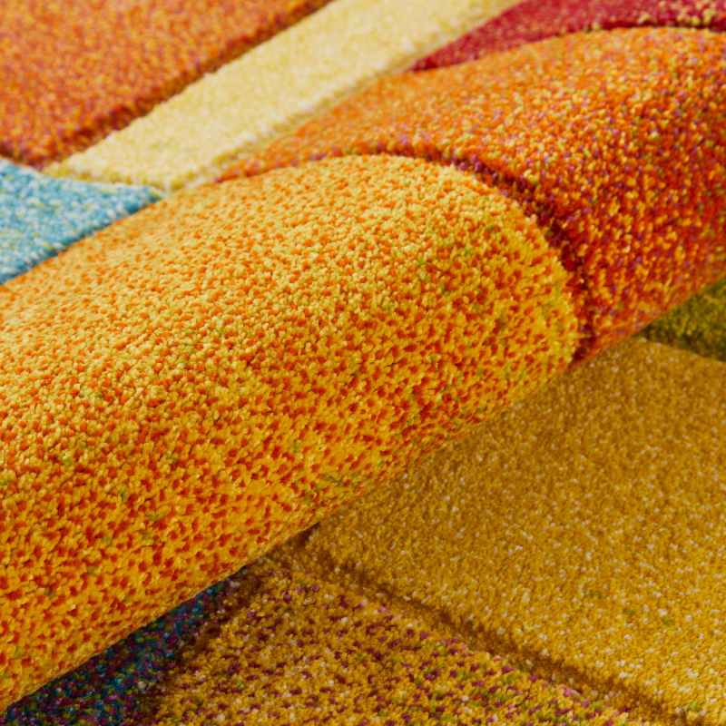 Viva VIV102 Geometric Runner Rug by Concept Looms in Multi