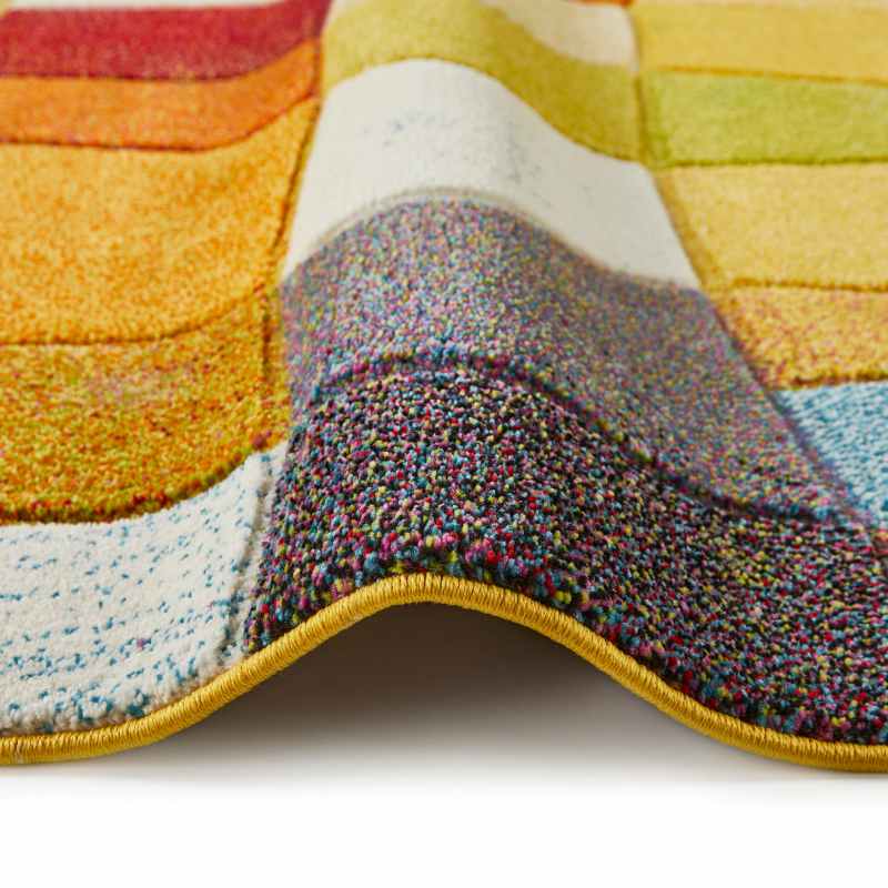 Viva VIV102 Geometric Runner Rug by Concept Looms in Multi
