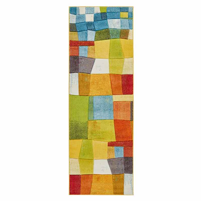 Viva VIV102 Geometric Runner Rug by Concept Looms in Multi
